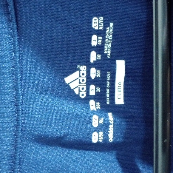 Adidas Men's Dark Blue and White Jersey Size XL - Picture 2 of 4